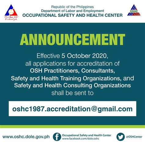 list of local agency accredited by dole|Accredited OSH Consultancy Organization .